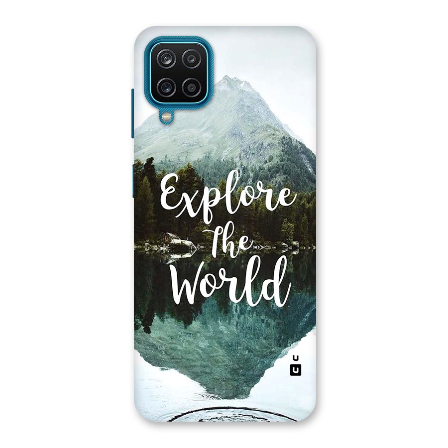 Explore The World Back Case for Galaxy F12