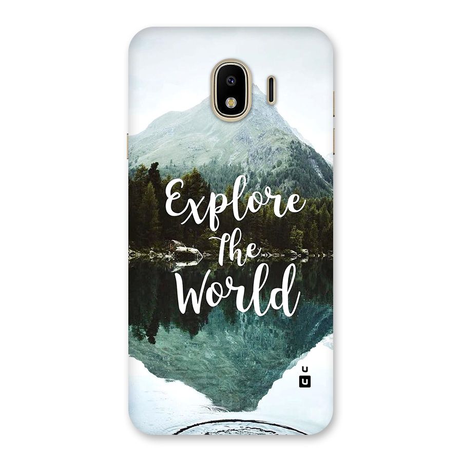 Explore The World Back Case for Galaxy J4