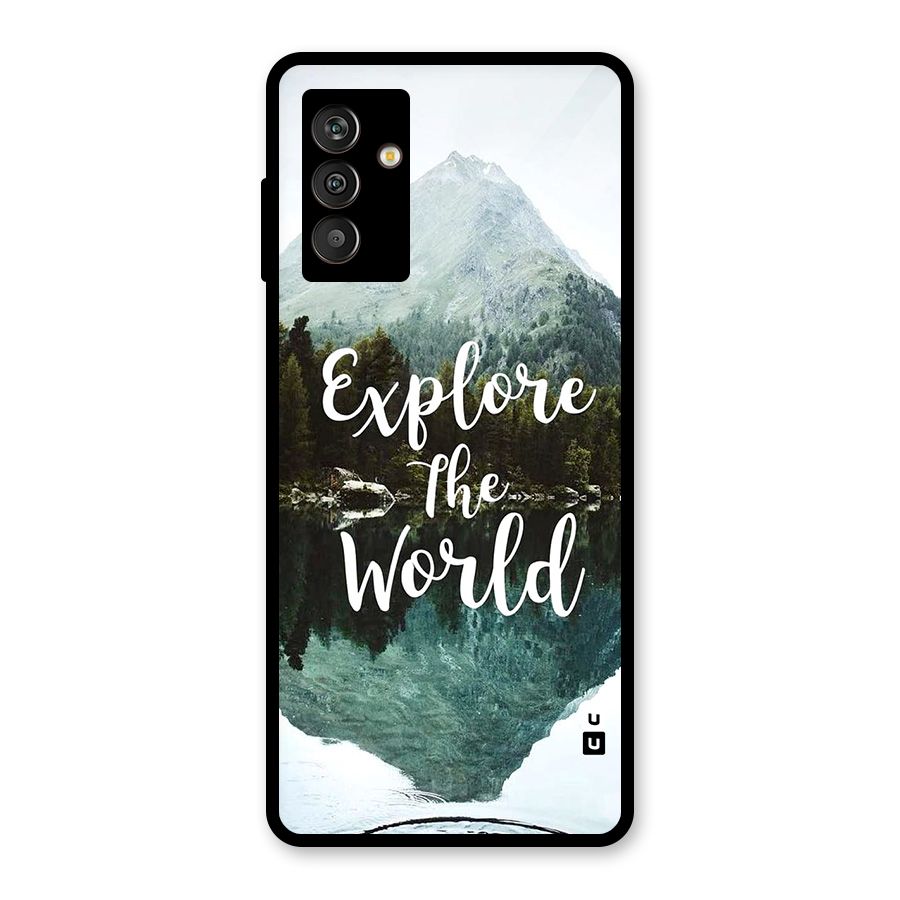 Explore The World Glass Back Case for Galaxy M13