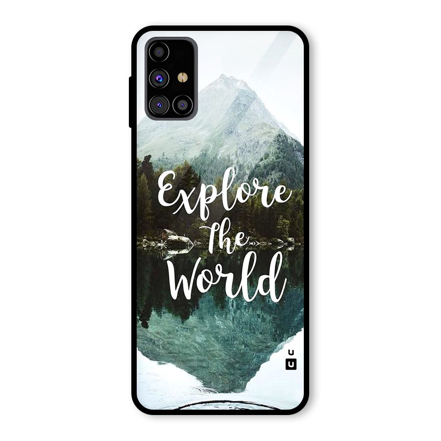 Explore The World Glass Back Case for Galaxy M31s
