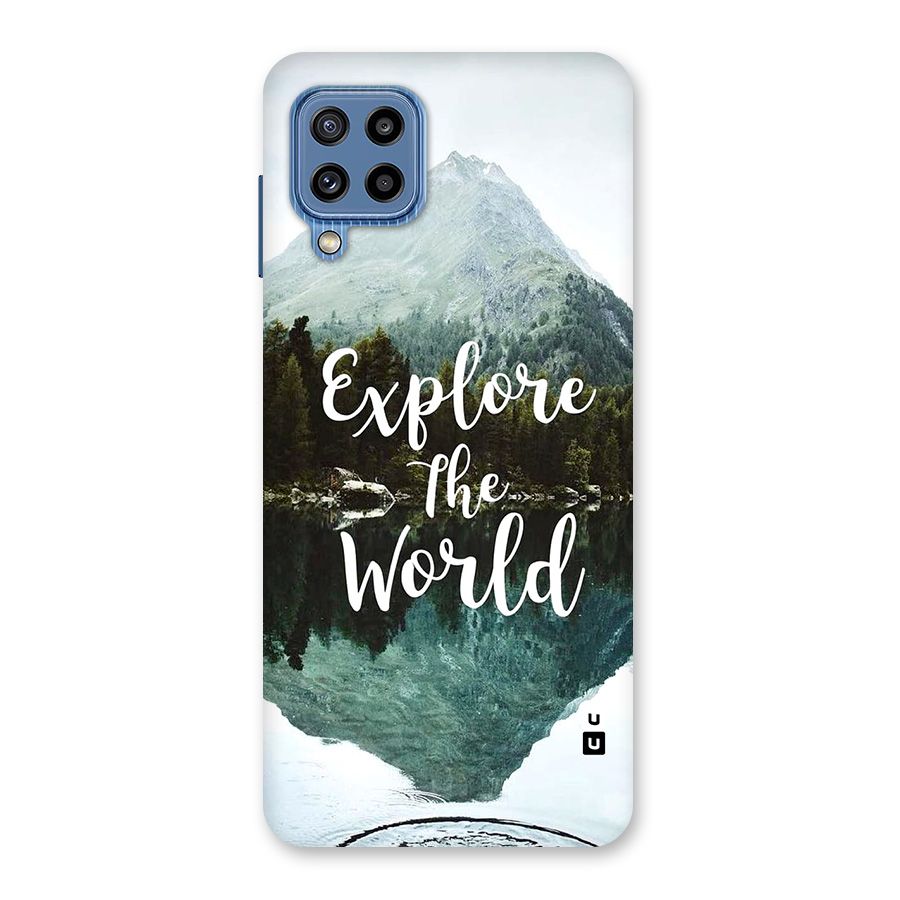 Explore The World Glass Back Case for Galaxy M32