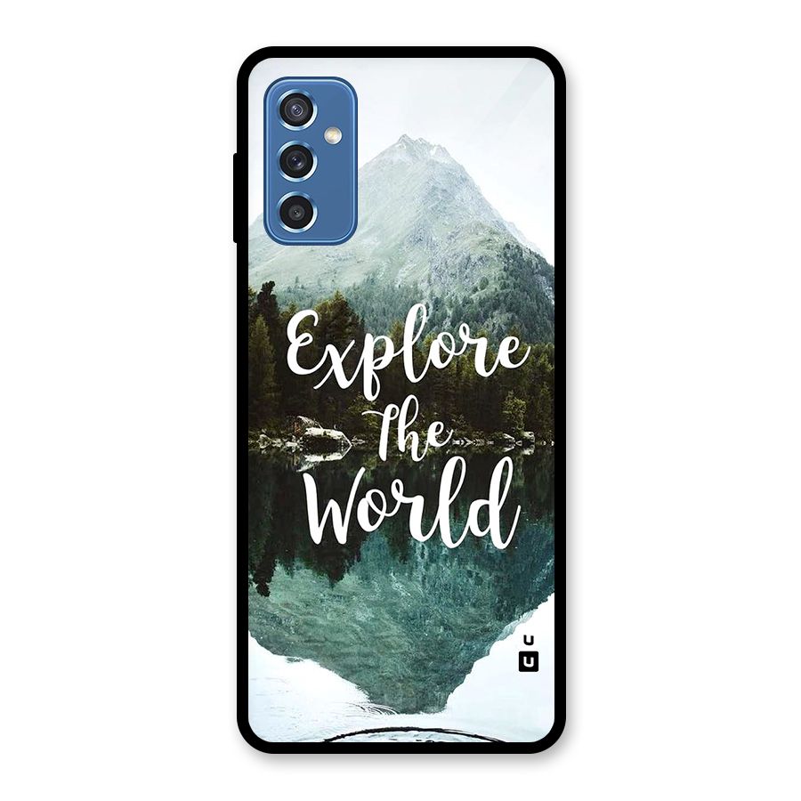 Explore The World Glass Back Case for Galaxy M52 5G