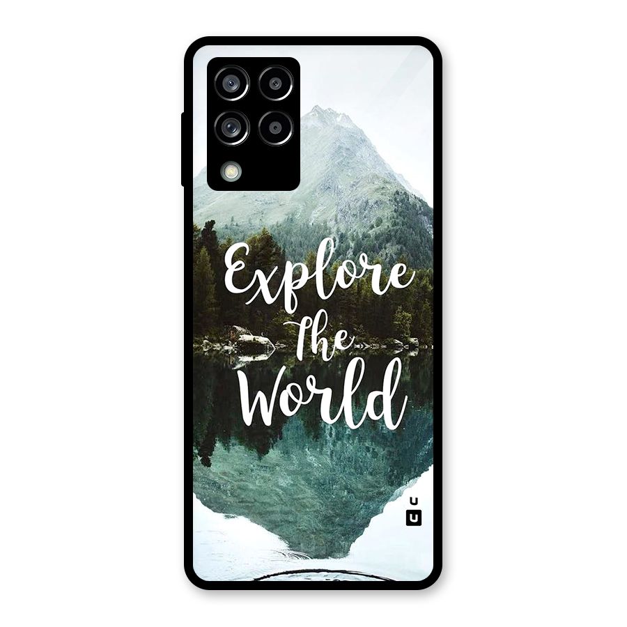 Explore The World Glass Back Case for Galaxy M53 5G