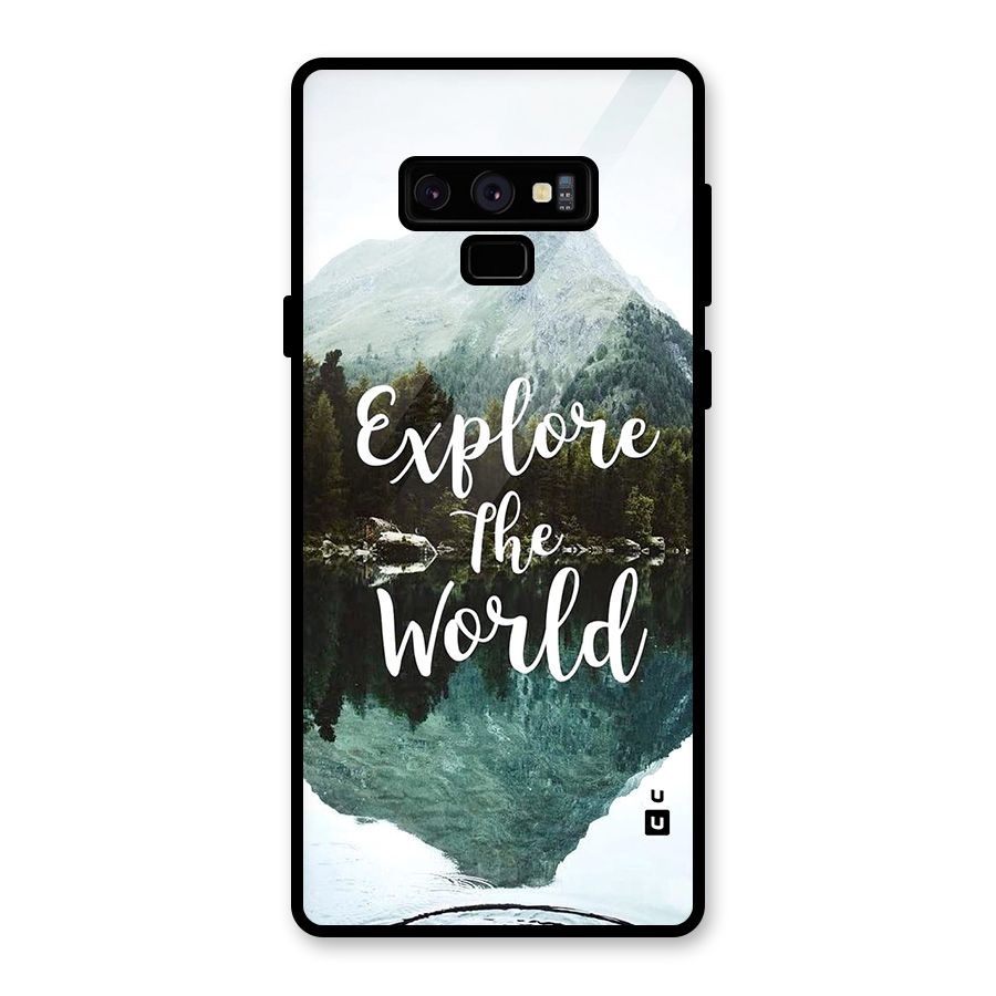 Explore The World Glass Back Case for Galaxy Note 9