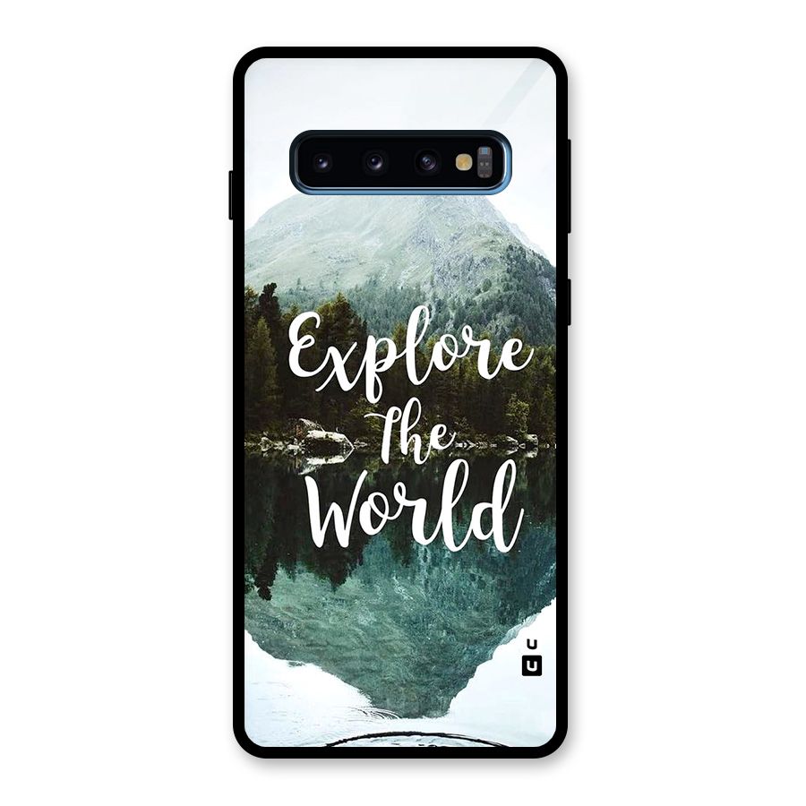 Explore The World Glass Back Case for Galaxy S10