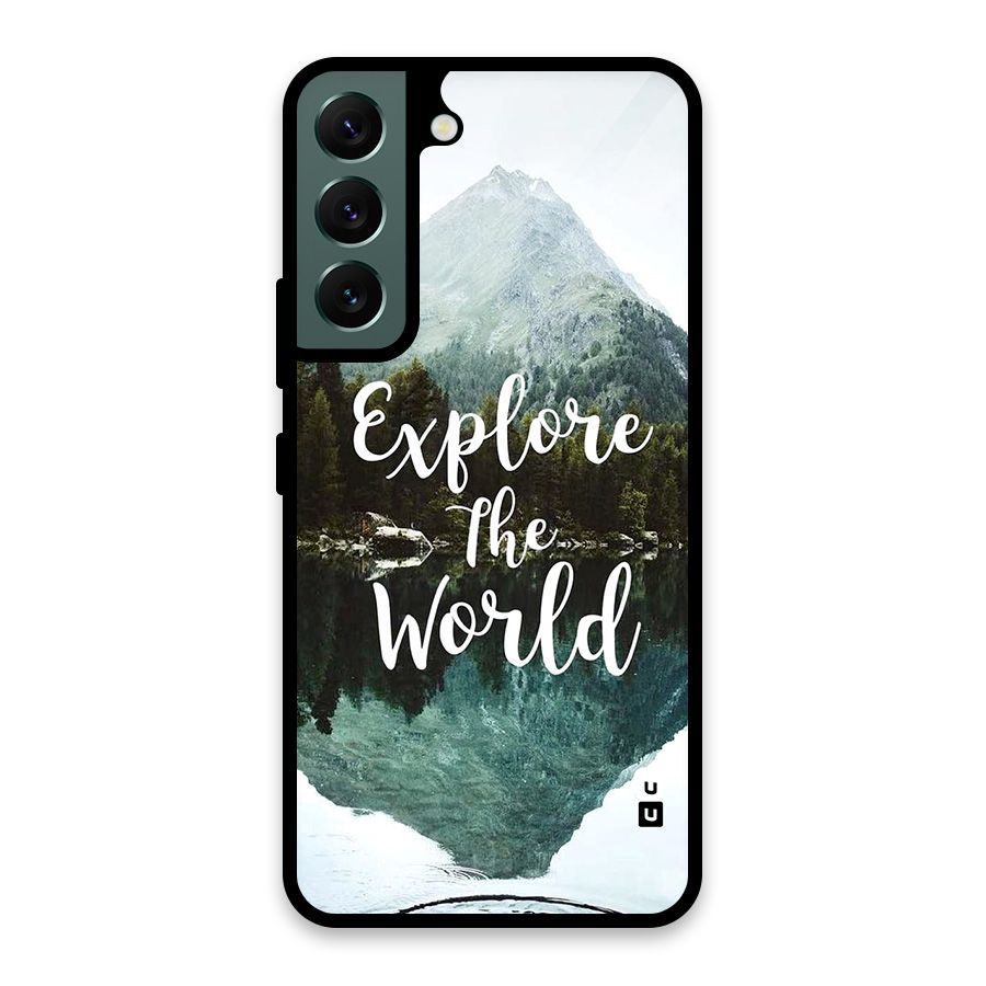 Explore The World Glass Back Case for Galaxy S22 5G