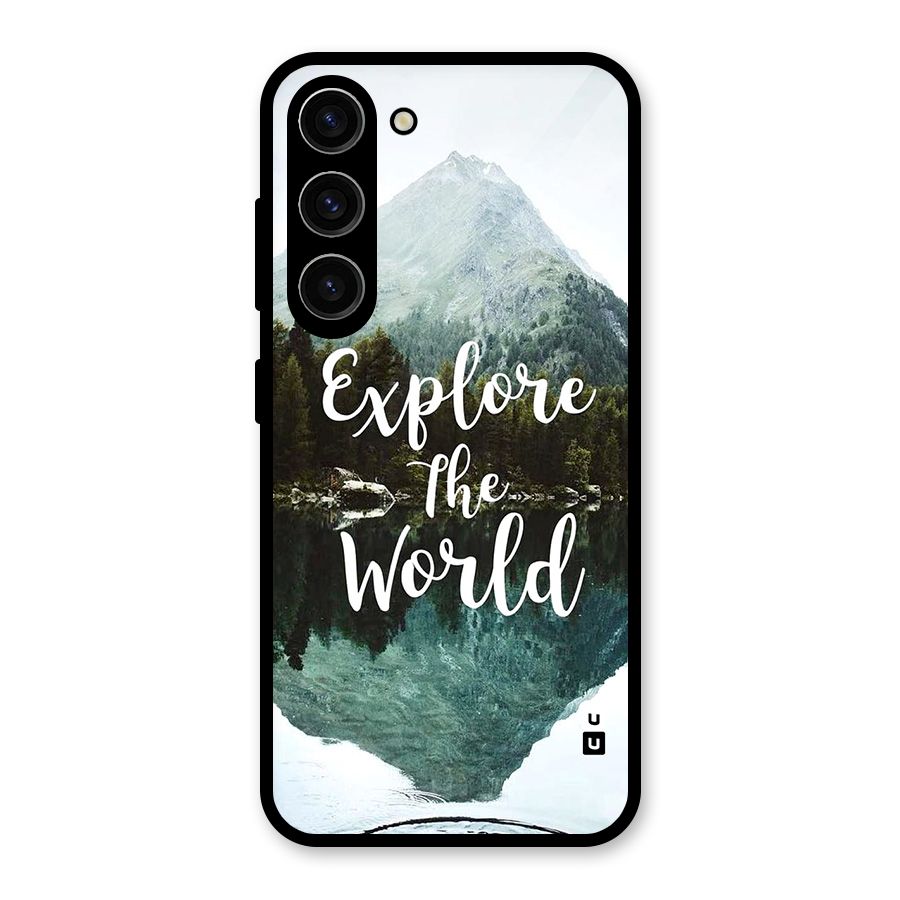 Explore The World Glass Back Case for Galaxy S23