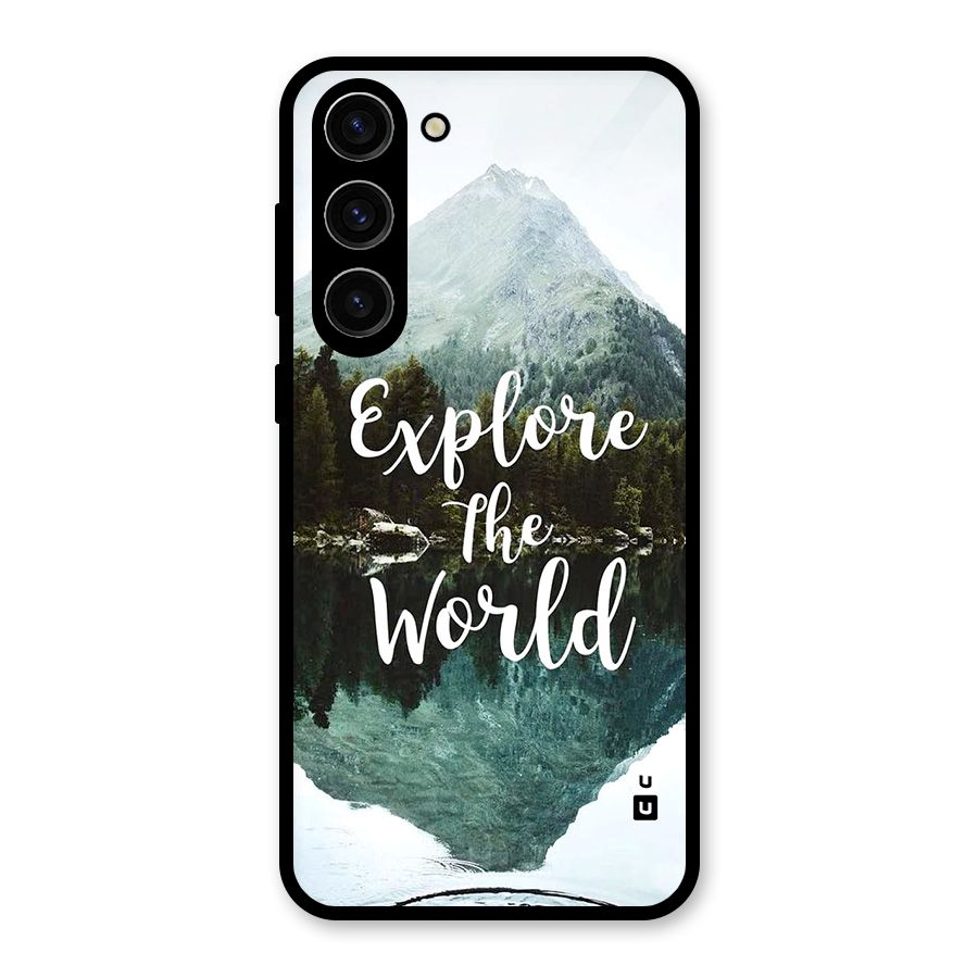 Explore The World Glass Back Case for Galaxy S23 Plus