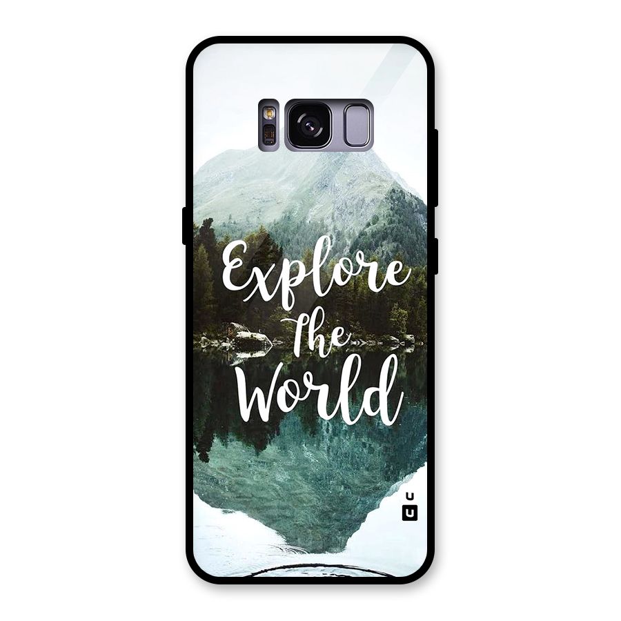 Explore The World Glass Back Case for Galaxy S8