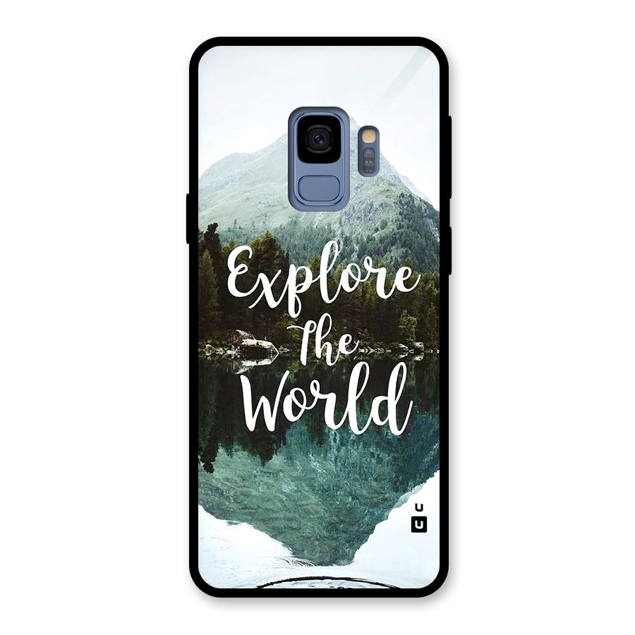 Explore The World Glass Back Case for Galaxy S9