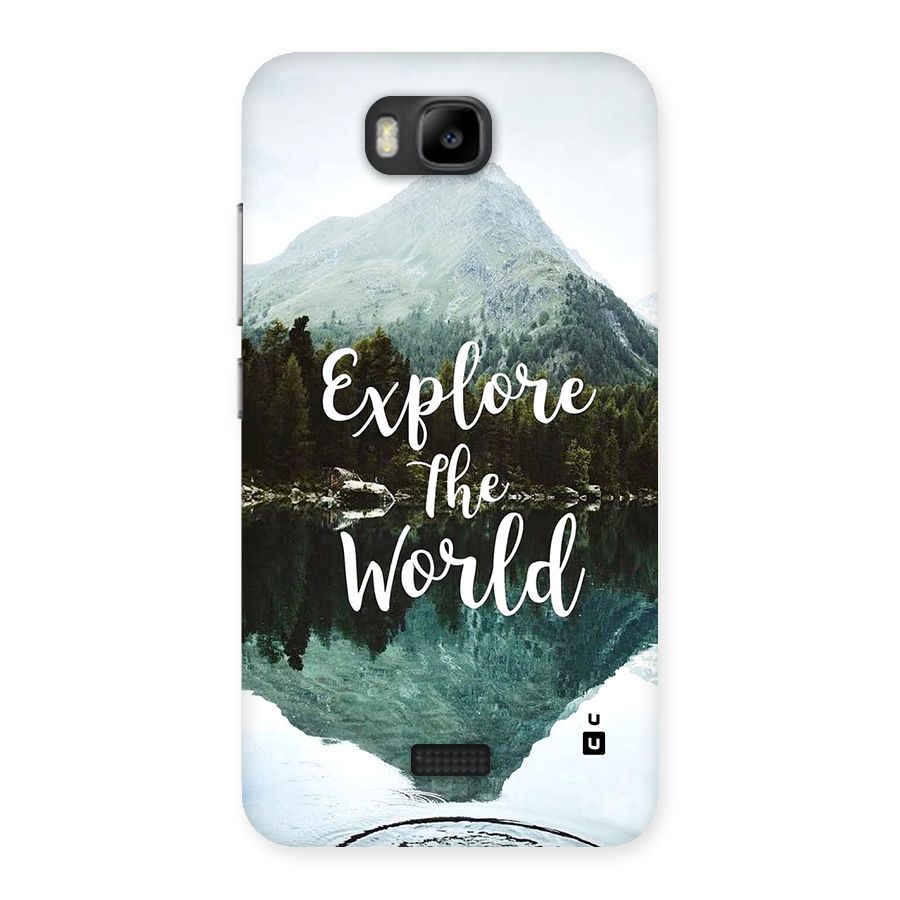 Explore The World Back Case for Honor Bee