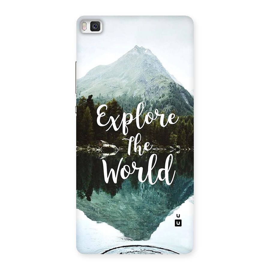 Explore The World Back Case for Huawei P8