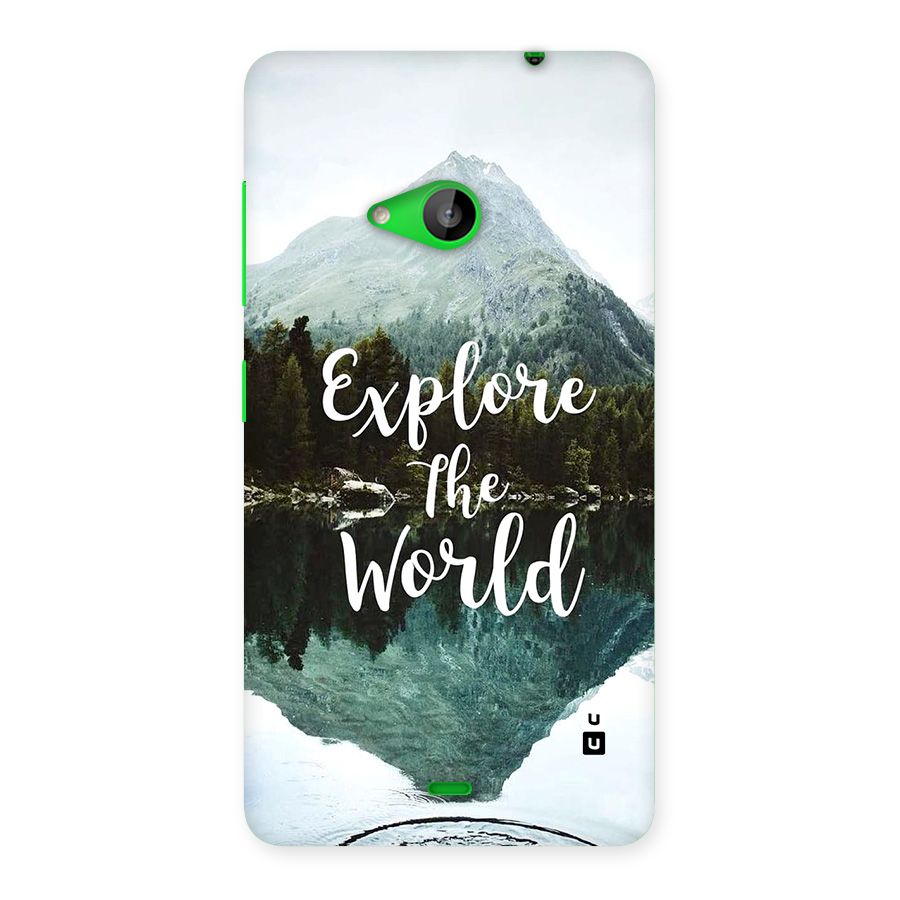 Explore The World Back Case for Lumia 535