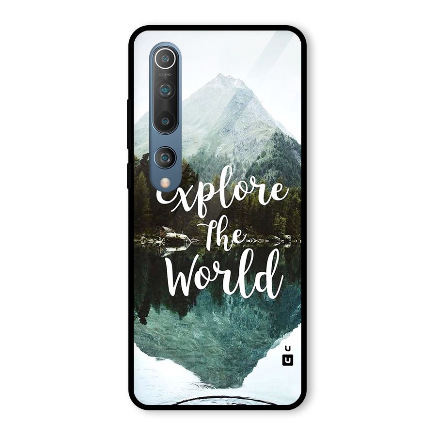 Explore The World Glass Back Case for Mi 10