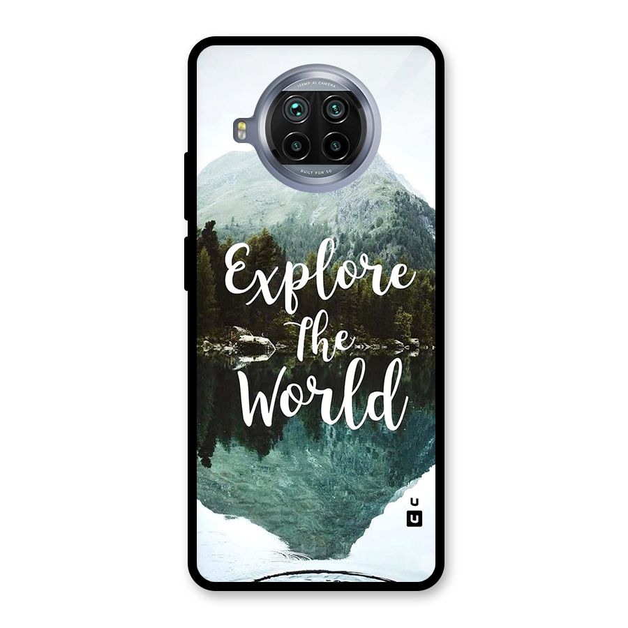 Explore The World Glass Back Case for Mi 10i