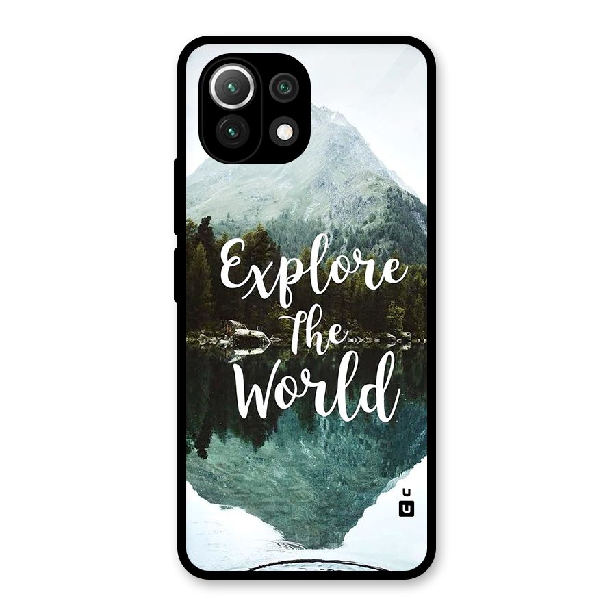 Explore The World Glass Back Case for Mi 11 Lite NE 5G