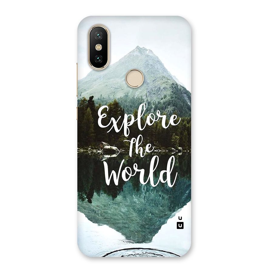 Explore The World Back Case for Mi A2