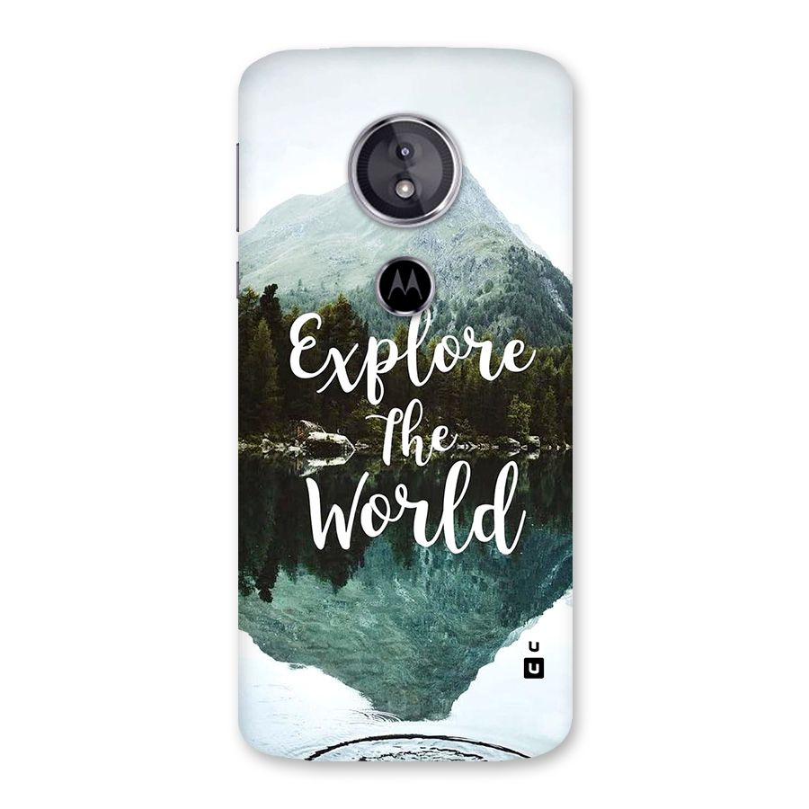 Explore The World Back Case for Moto E5