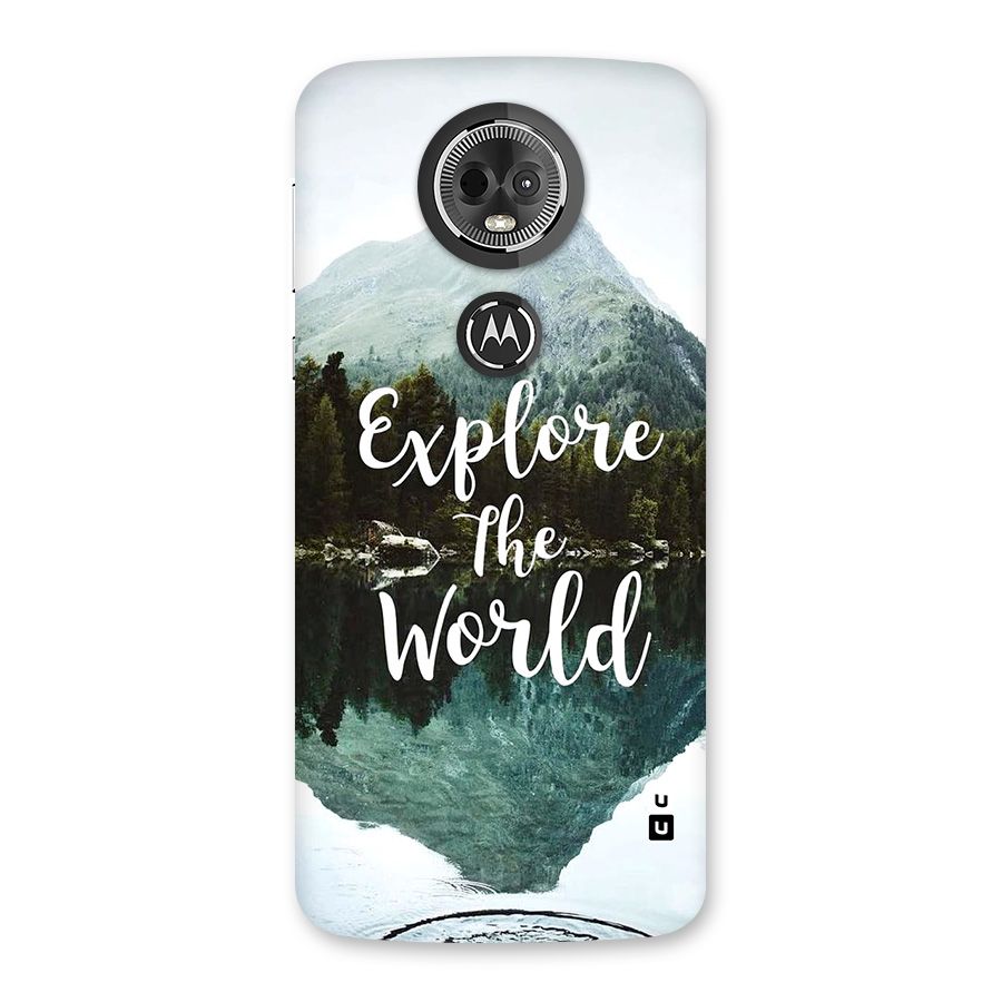 Explore The World Back Case for Moto E5 Plus