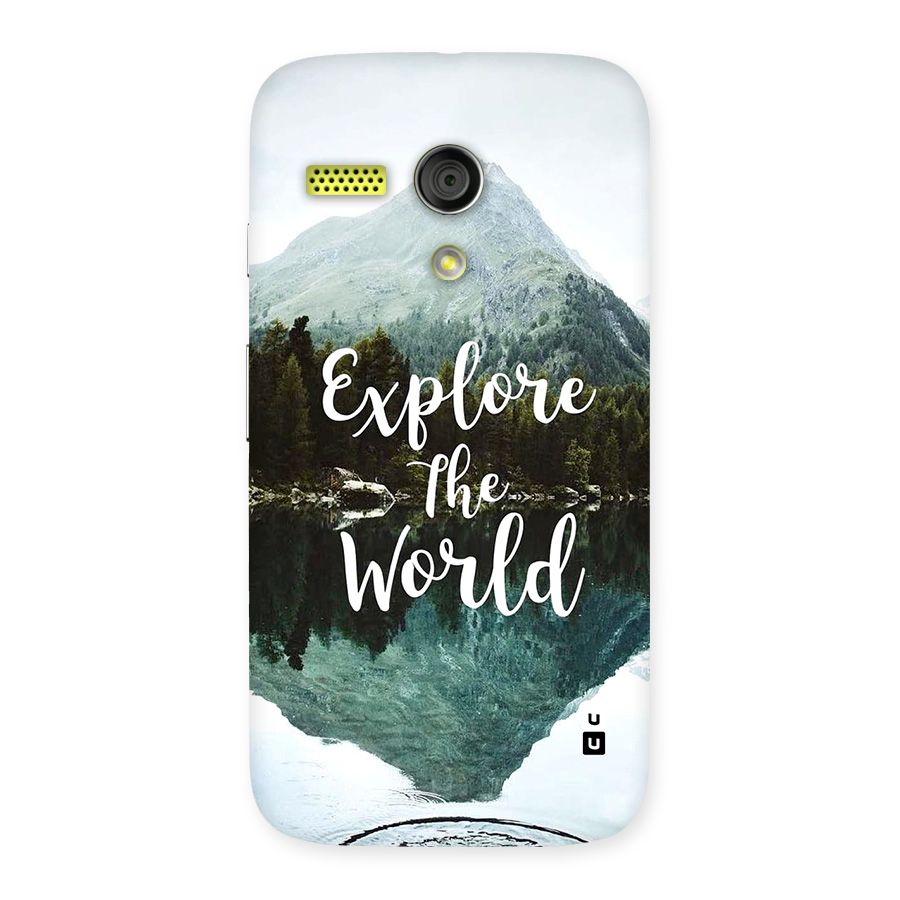 Explore The World Back Case for Moto G