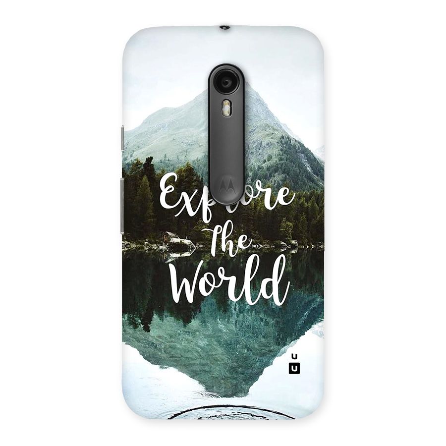 Explore The World Back Case for Moto G3