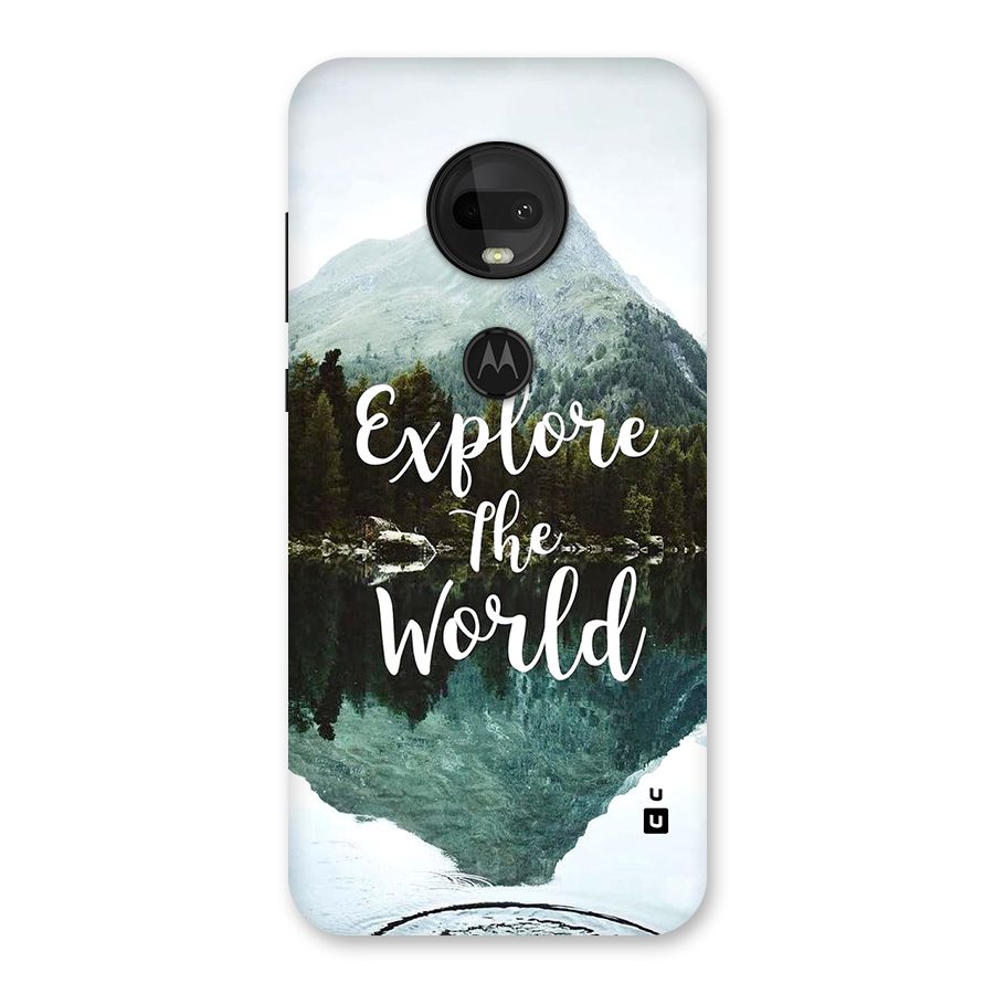 Explore The World Back Case for Moto G7