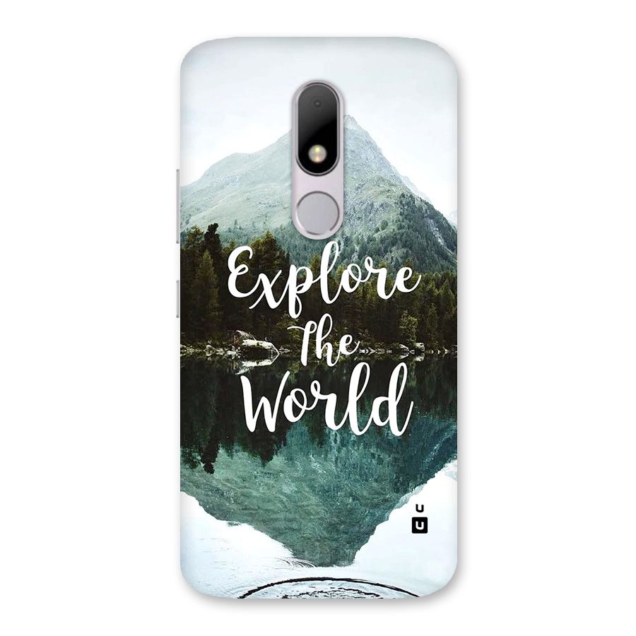 Explore The World Back Case for Moto M
