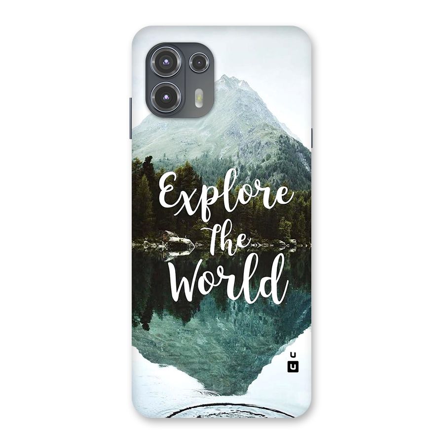 Explore The World Back Case for Motorola Edge 20 Fusion