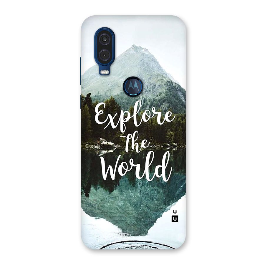 Explore The World Back Case for Motorola One Vision