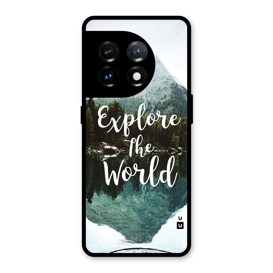 Explore The World Glass Back Case for OnePlus 11