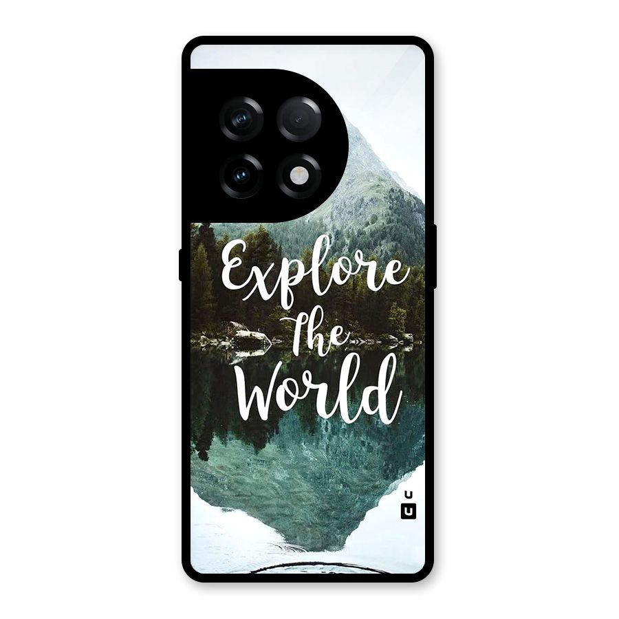Explore The World Glass Back Case for OnePlus 11R
