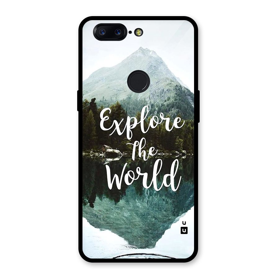 Explore The World Glass Back Case for OnePlus 5T