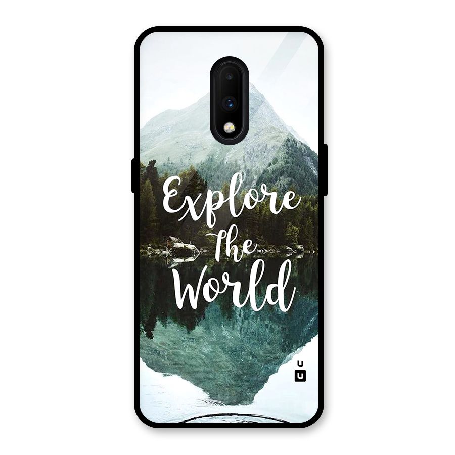 Explore The World Glass Back Case for OnePlus 7