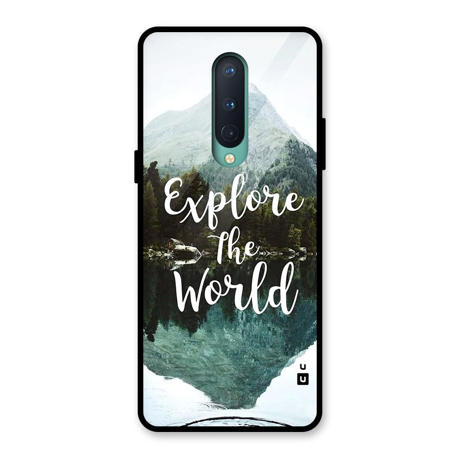 Explore The World Glass Back Case for OnePlus 8
