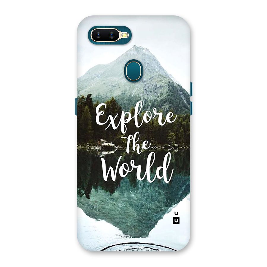 Explore The World Back Case for Oppo A12
