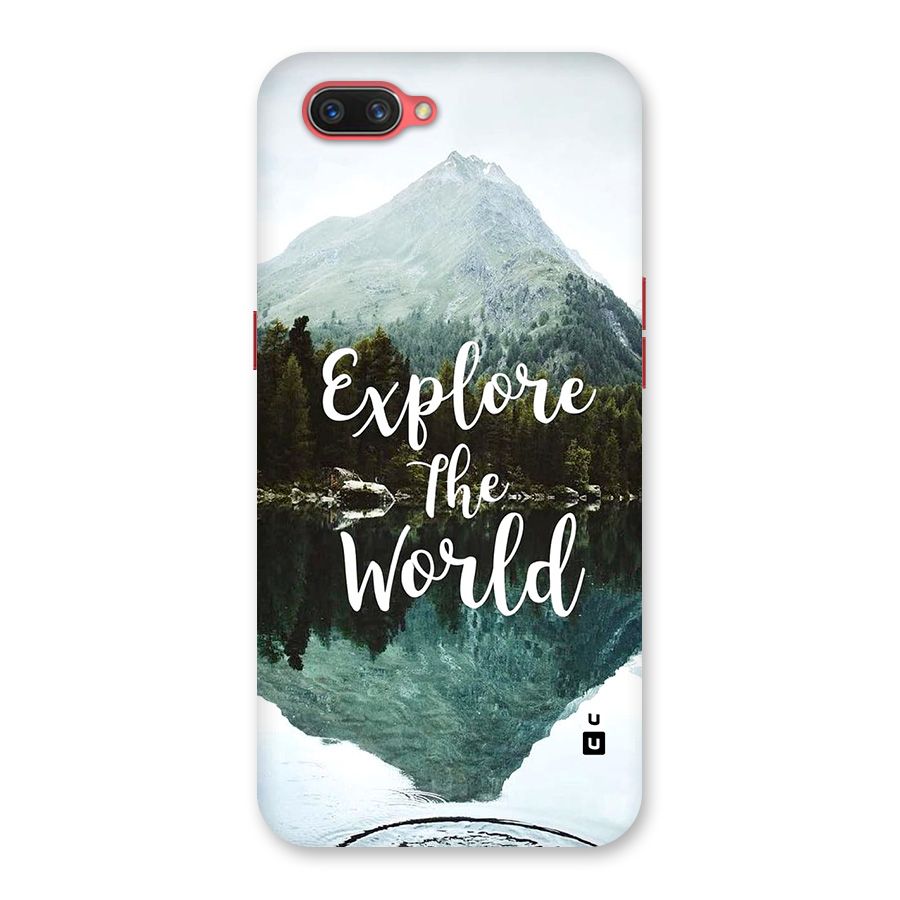 Explore The World Back Case for Oppo A3s