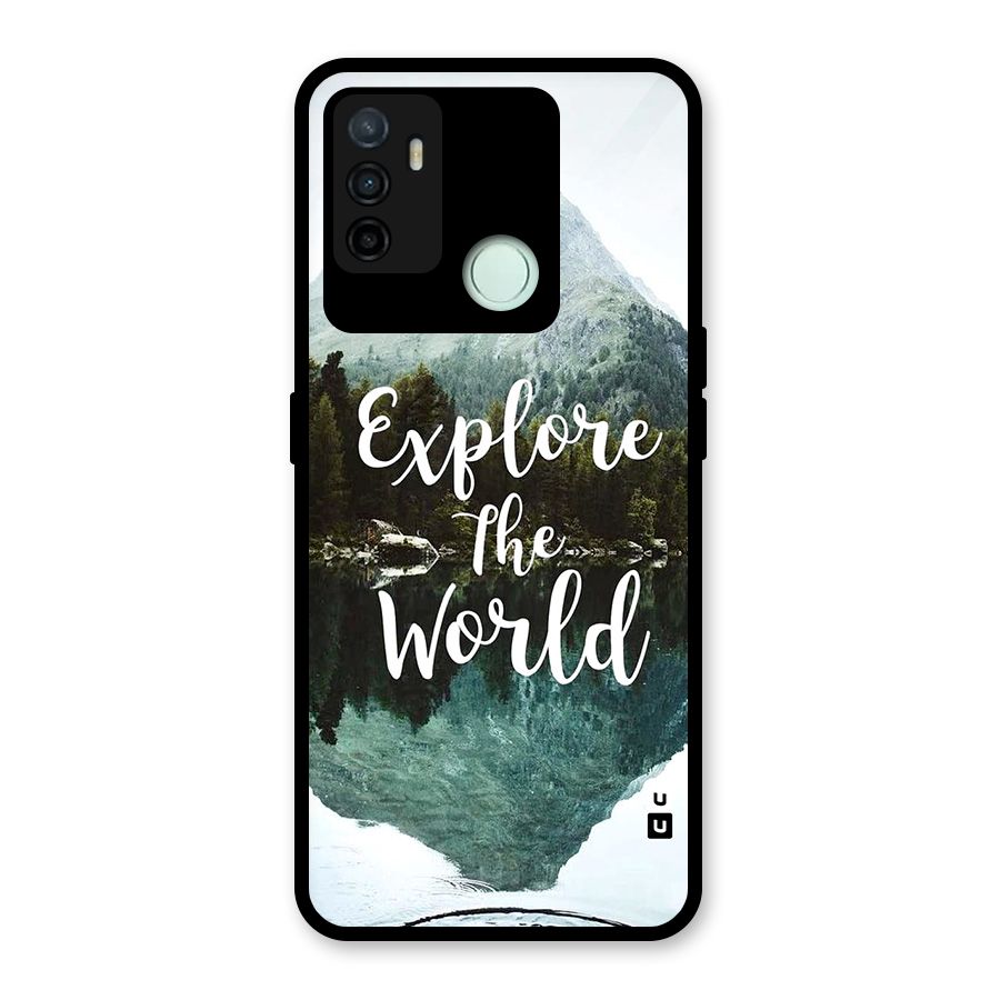 Explore The World Glass Back Case for Oppo A53