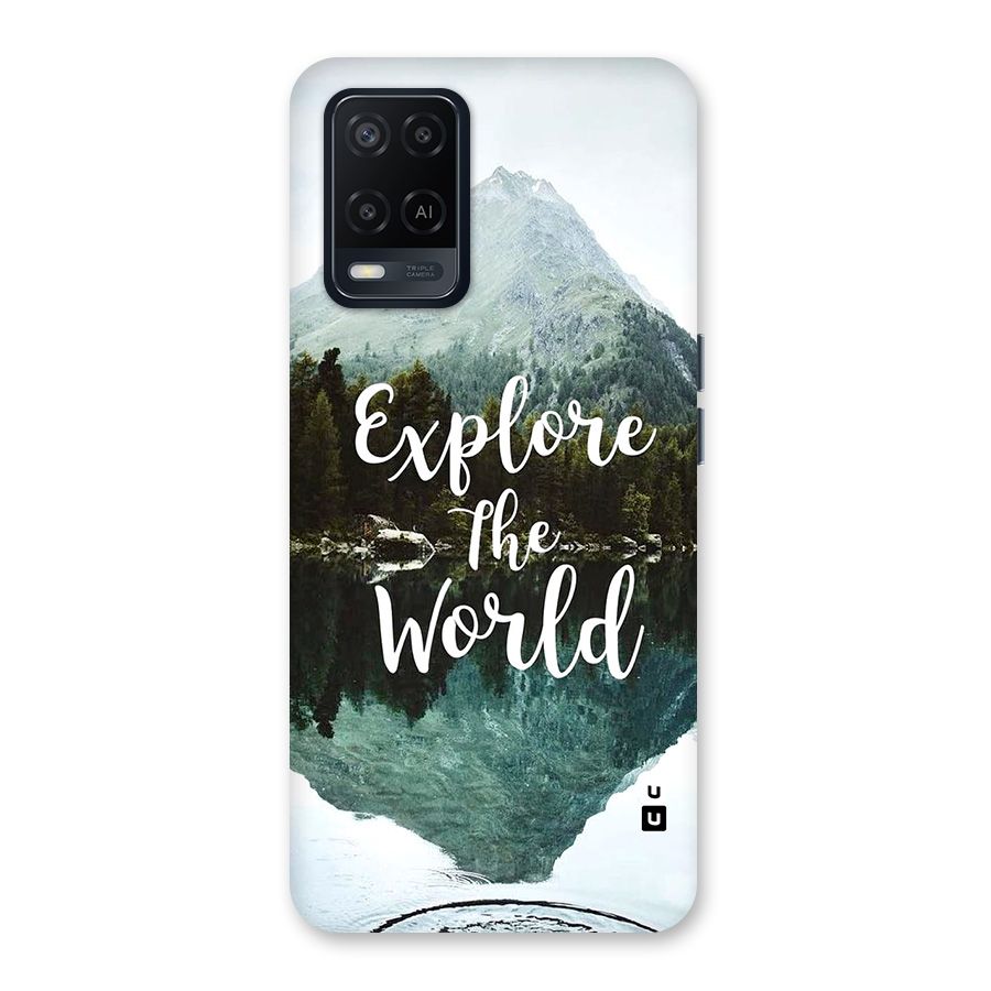 Explore The World Back Case for Oppo A54
