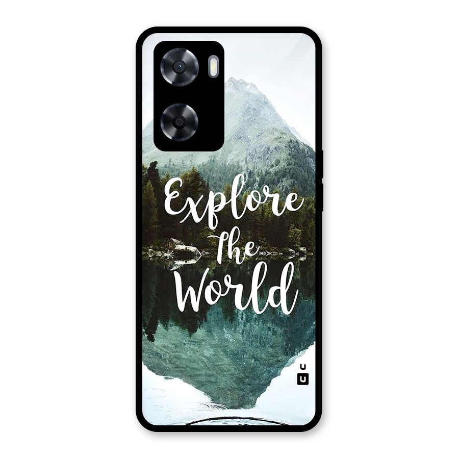 Explore The World Glass Back Case for Oppo A57 2022