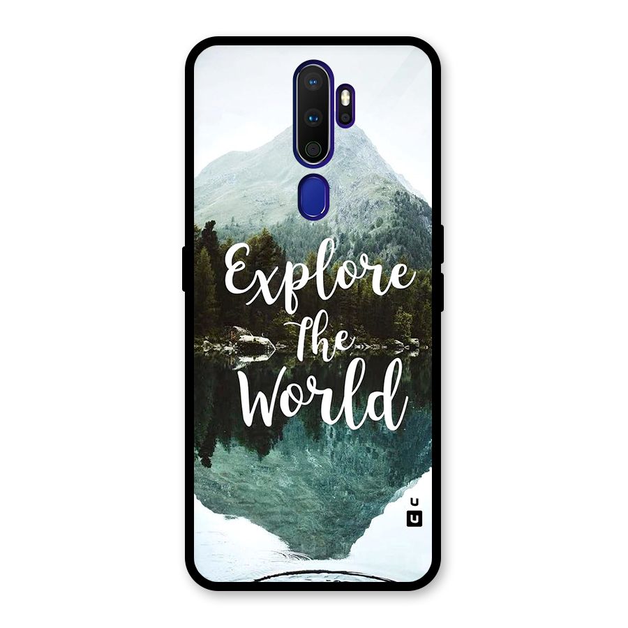 Explore The World Glass Back Case for Oppo A9 (2020)