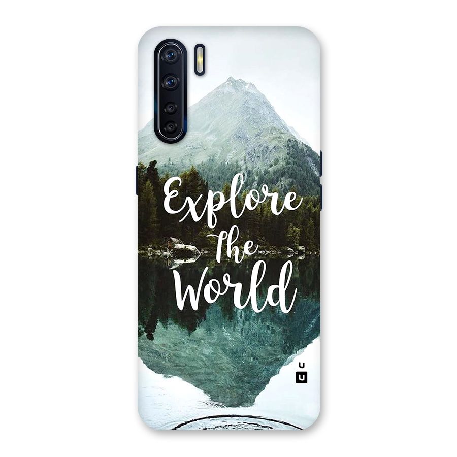 Explore The World Glass Back Case for Oppo F15