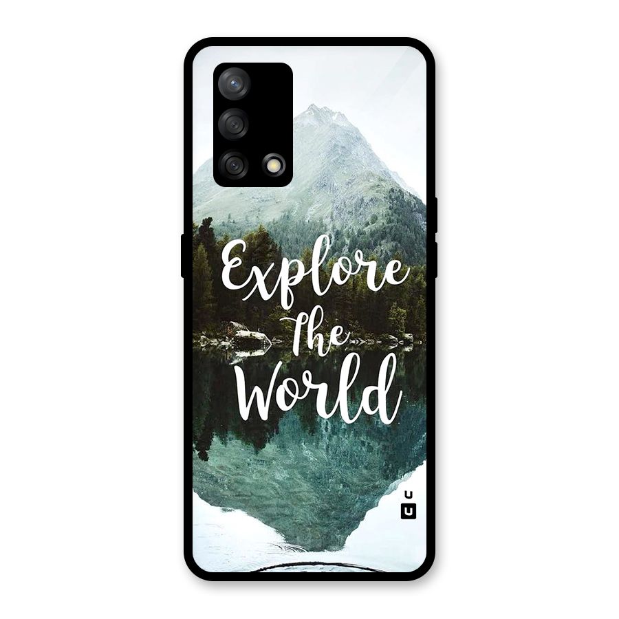 Explore The World Glass Back Case for Oppo F19