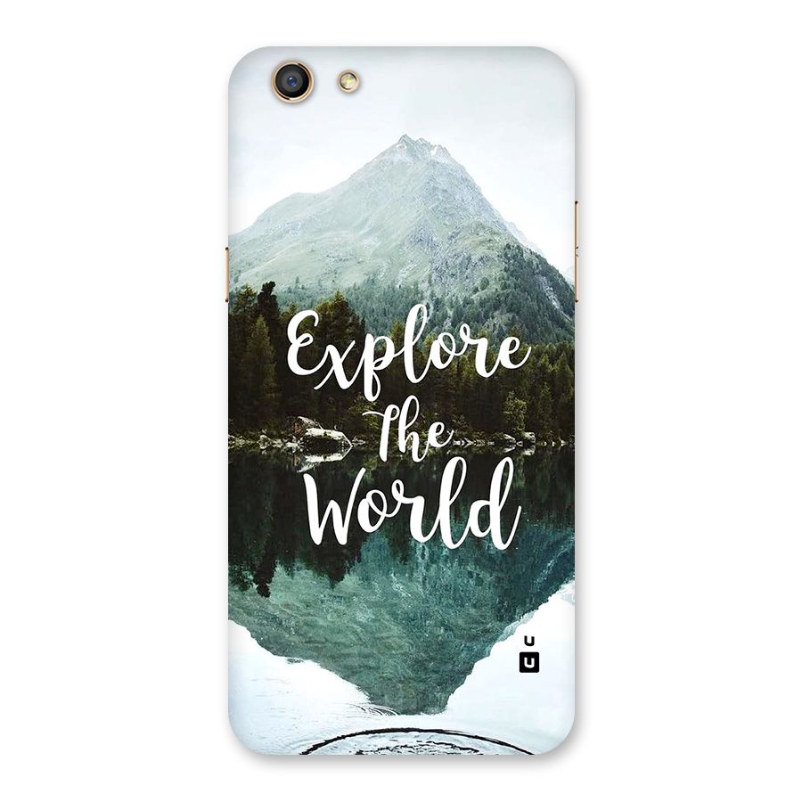 Explore The World Back Case for Oppo F3