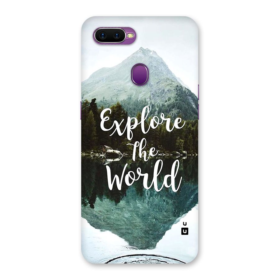 Explore The World Back Case for Oppo F9