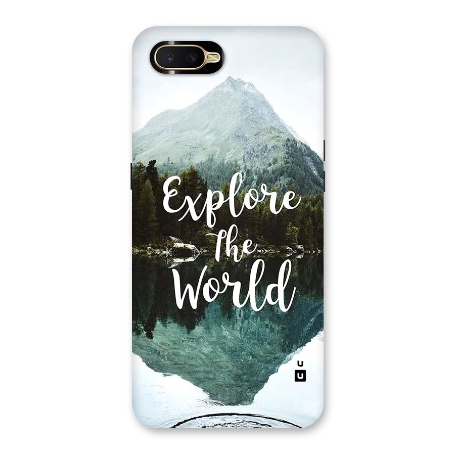 Explore The World Back Case for Oppo K1