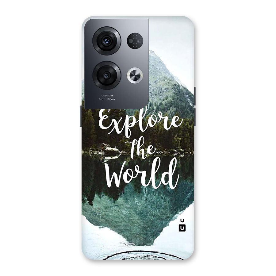 Explore The World Back Case for Oppo Reno8 Pro 5G