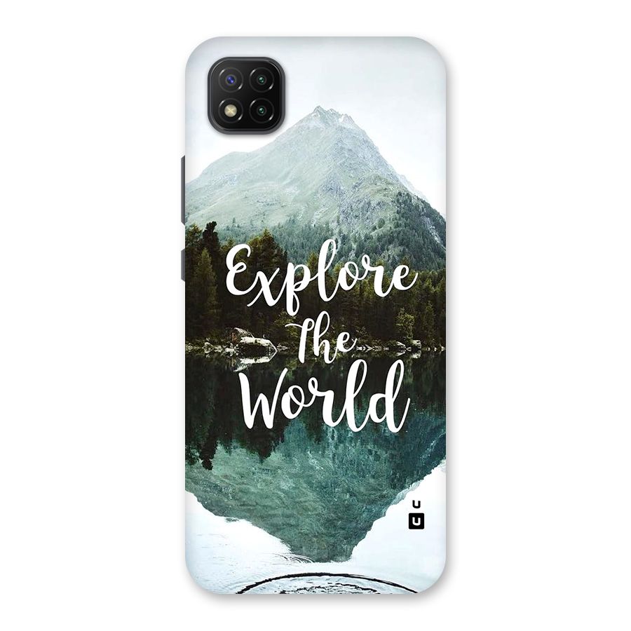 Explore The World Back Case for Poco C3