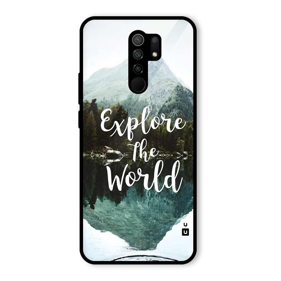 Explore The World Glass Back Case for Poco M2