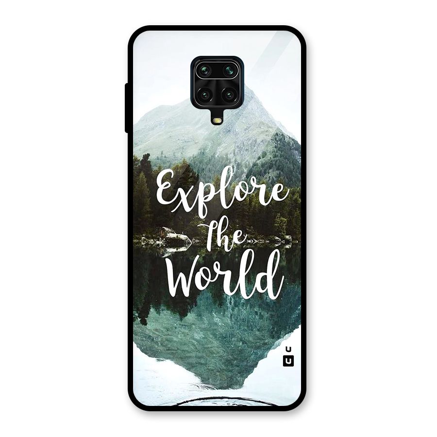 Explore The World Glass Back Case for Poco M2 Pro