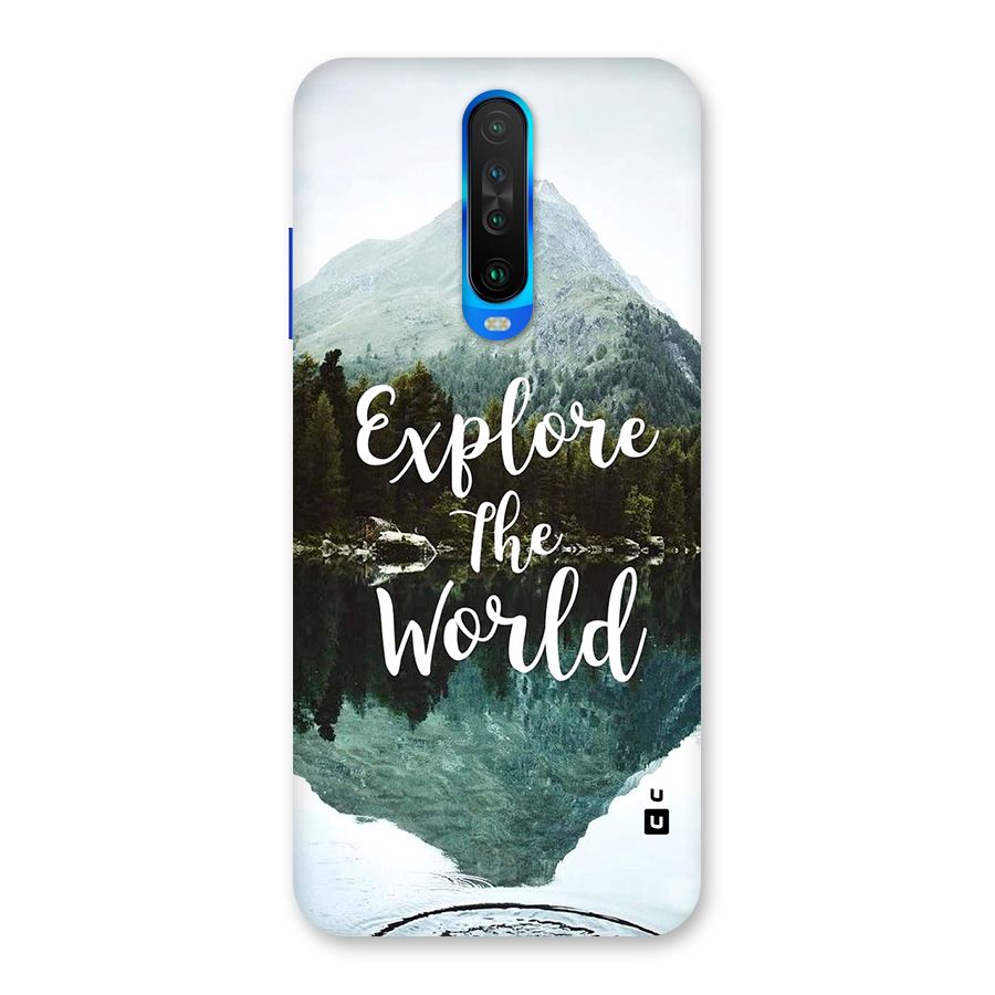 Explore The World Back Case for Poco X2
